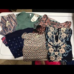Bundle of blouses with similar style ONE ITEM SOLD
